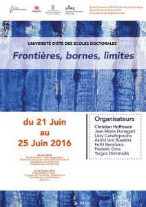 affiche Frontieres bornes limites